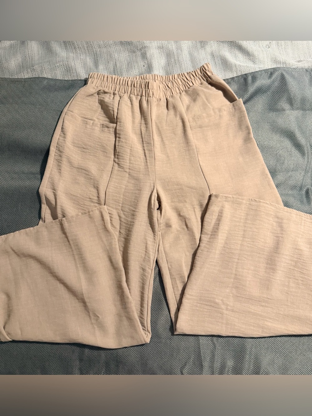 NWOT Zenana 100% polyester beige pants
